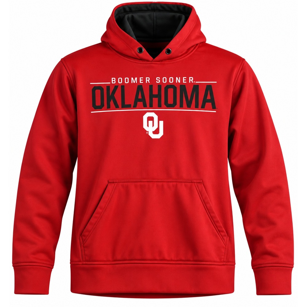Top of the World Oklahoma Sooners Boomer Sooner Red Hoodie Mens Small OU Logo